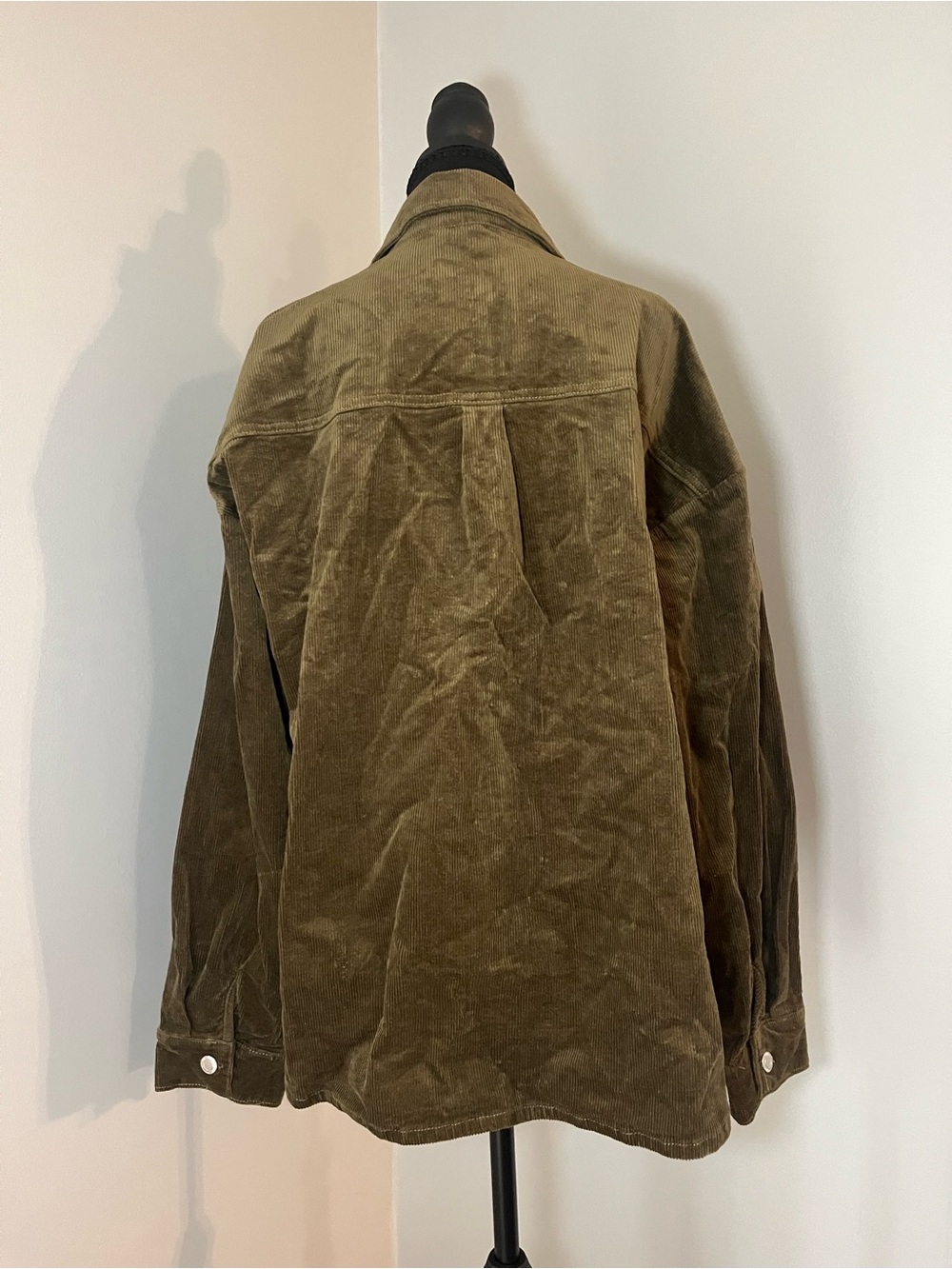 PrettyLittleThing Olive Brown Corduroy Jacket - Picture 2 of 4